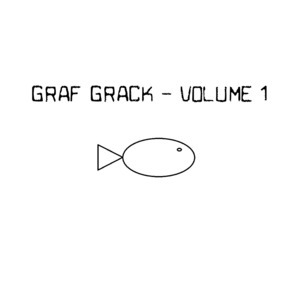 album cover for graf grack volume 1, showing a rudimentary drawing
	of a fish. The reason for this is that this ridiculous album came out on
	April 1, 2023, which is of course April's fool, symbolised by a fish,
	well at least in Francophone cultures, were it is called Poisson d'Avril